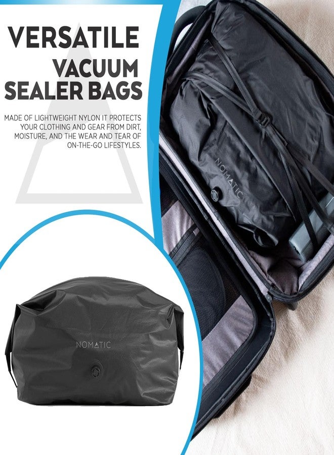 NOMATIC X-Large V2 Vacuum Bag - Luggage Organizer Bags - Compression Packing Cubes - Luggage Organizer Bags and Travel Essentials (Black) - Image 4